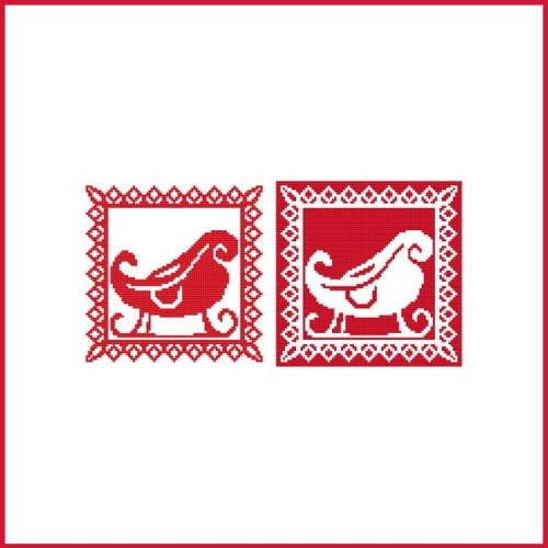 (image for) Christmas Stencil Ornament - Sleigh
